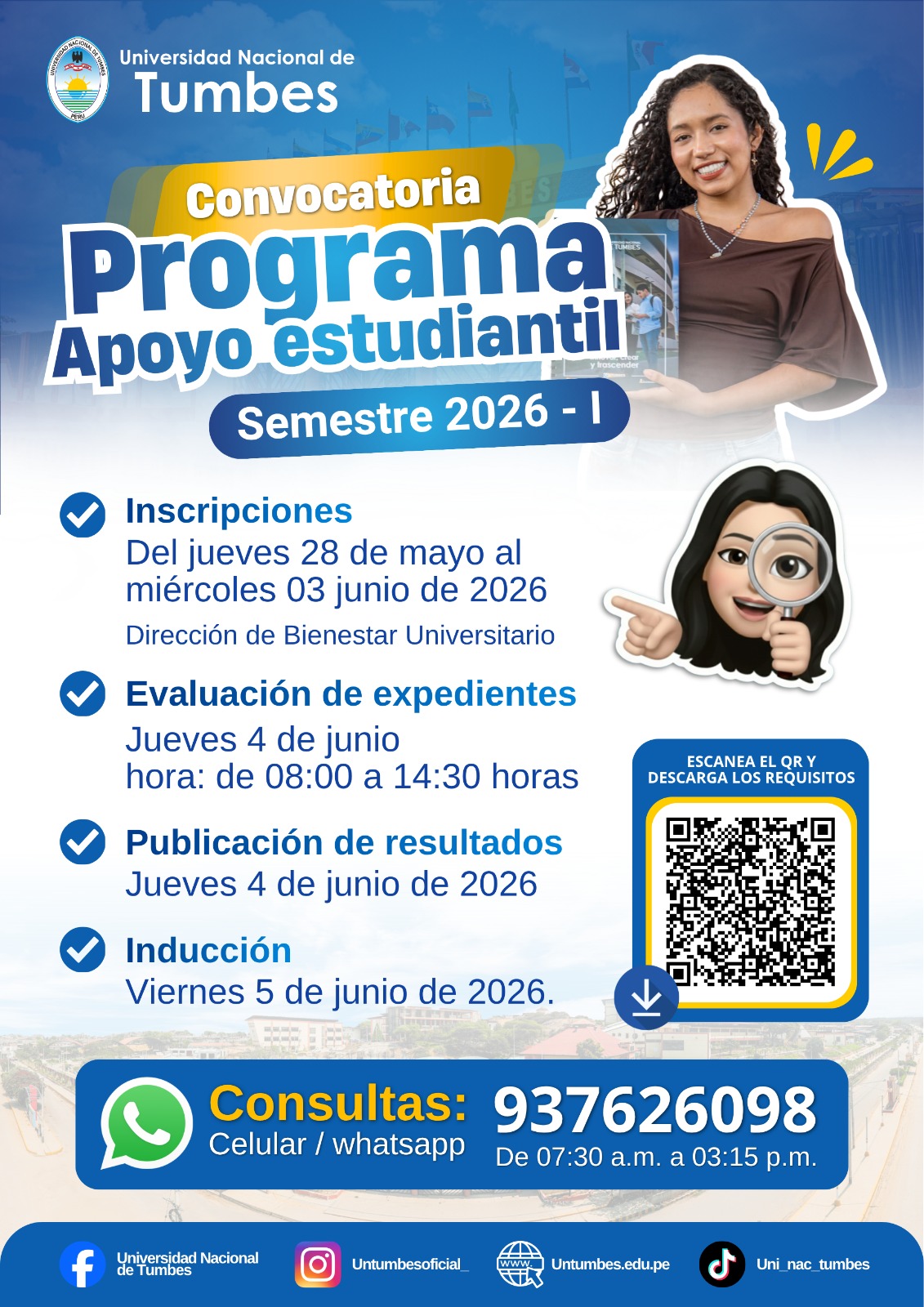 CONVOCATORIA DE PROGRAMA ESTUDIANTIL 2026-I